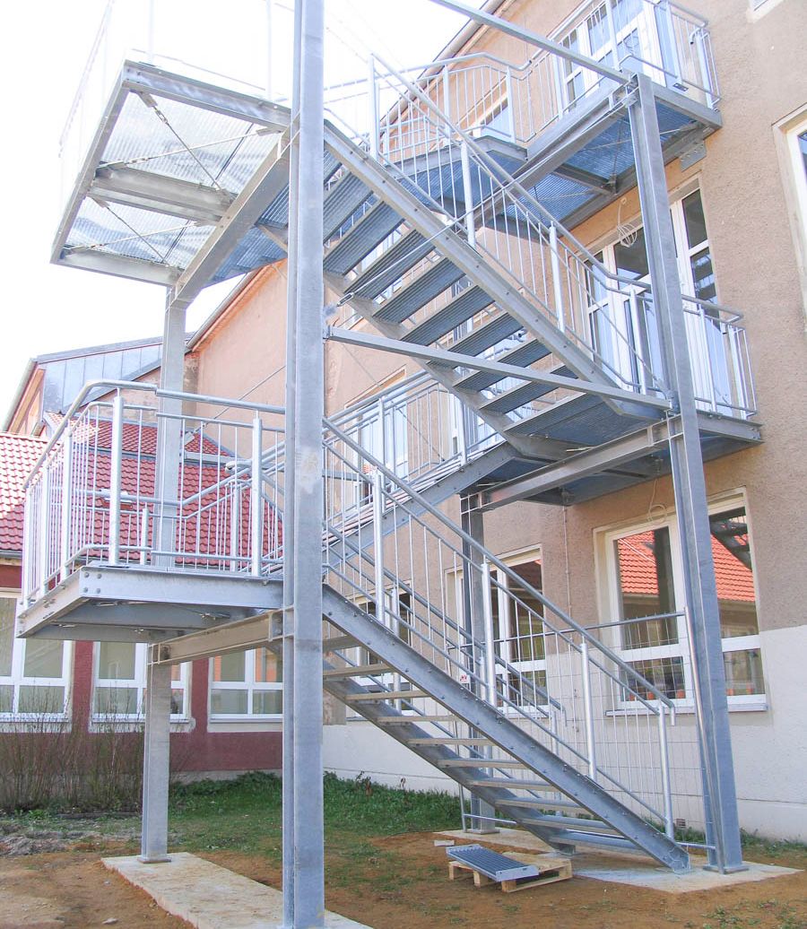 Referenzen von Treppenanlagen von SBK Stahlbau Kunze in Zwickau