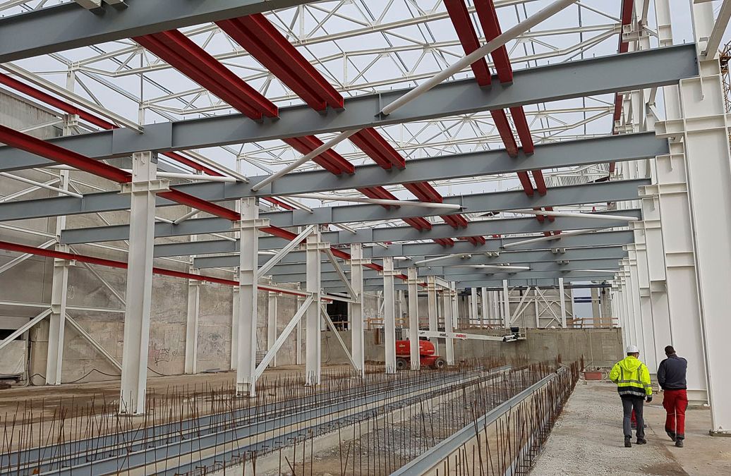 Referenzen im Hallenbau von SBK Stahlbau Kunze in Zwickau